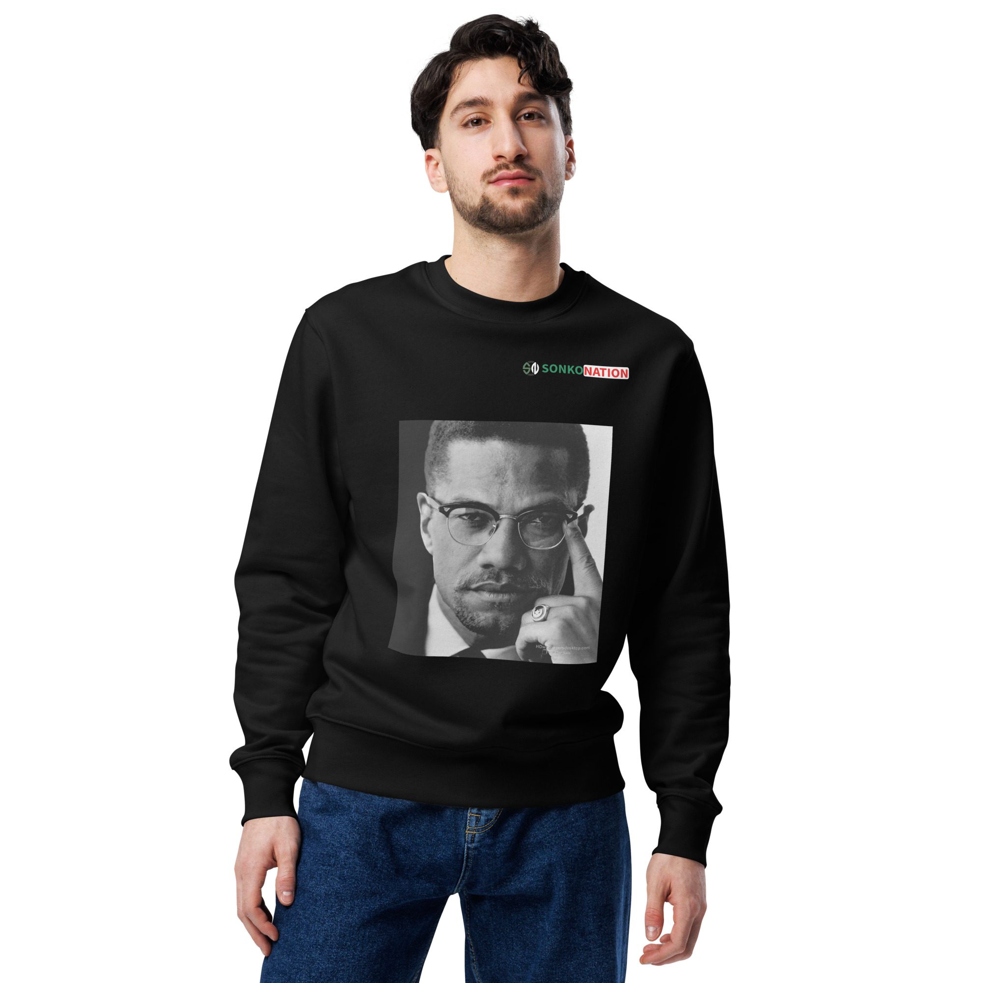 Sweatshirt éco-responsable unisexe "Malcolm X"