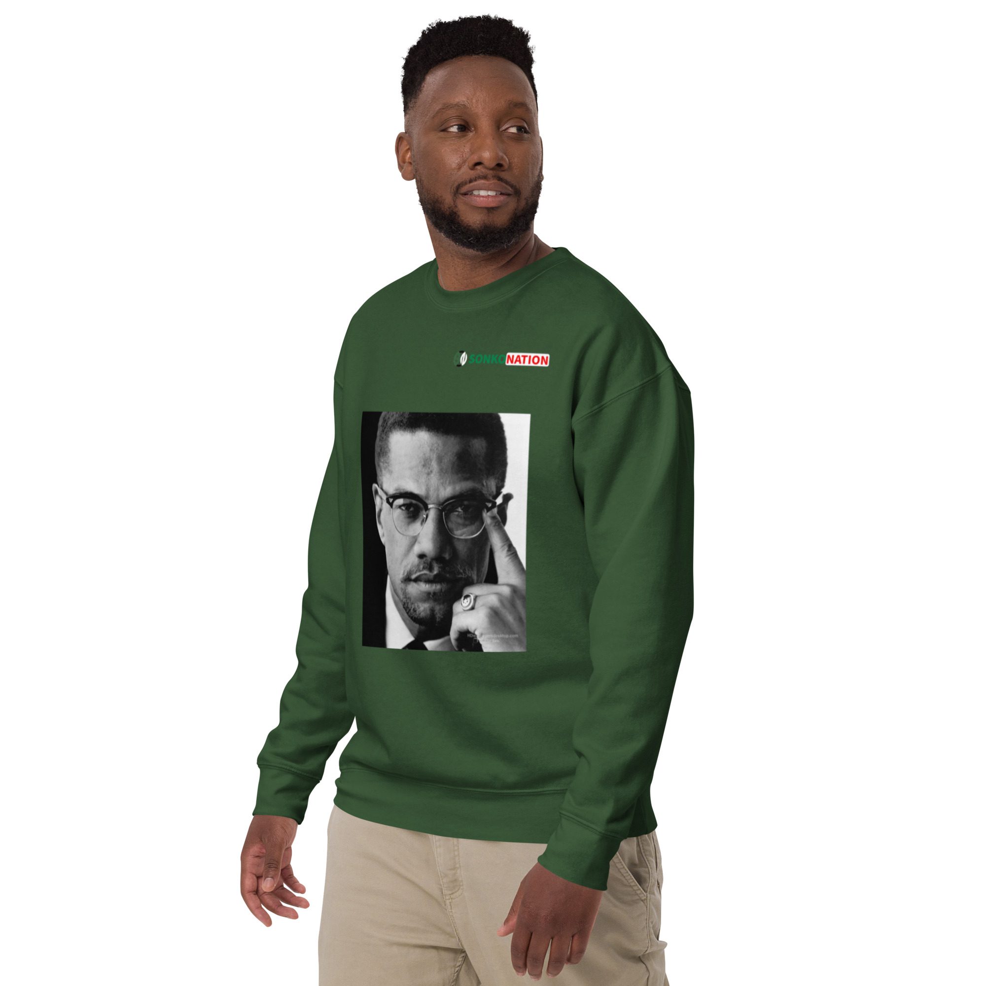 Sweatshirt premium unisexe "Malcolm X"